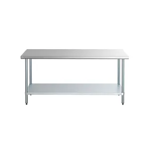 Omcan - 23182. Commercial 24 x 18 Stainless Steel Kitchen Work Table 390lbs Light Duty