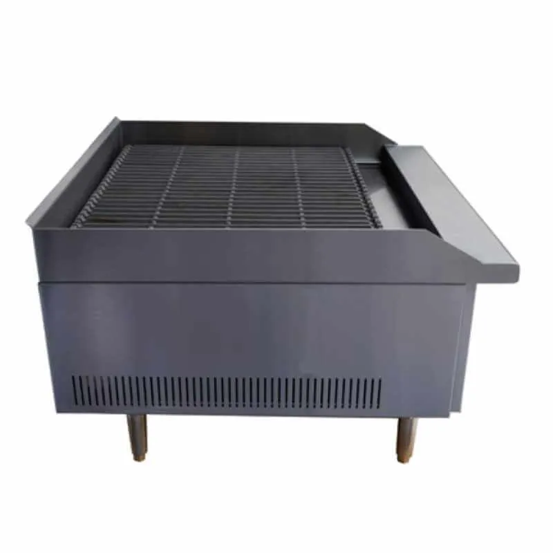 Saba - CB-36. Commercial 36 Radiant Charbroiler 3 Burner Cooktop Natural Gas/Liquid Propane