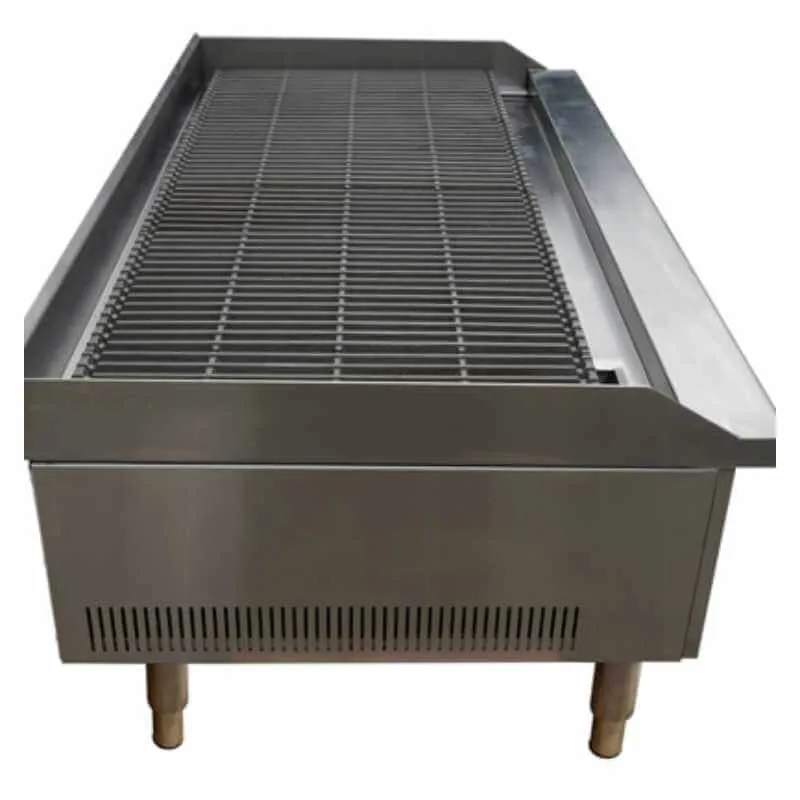 Saba - CB-48. Commercial 48 Radiant Charbroiler 4 Burners Cooktop Natural Gas/Liquid Propane