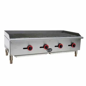 Saba - CB-48. Commercial 48 Radiant Charbroiler 4 Burners Cooktop Natural Gas/Liquid Propane