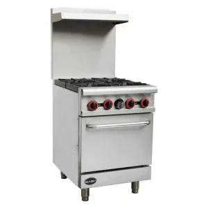 Saba - GR-24 Commercial 24 4 Burners Oven Range Natural Gas