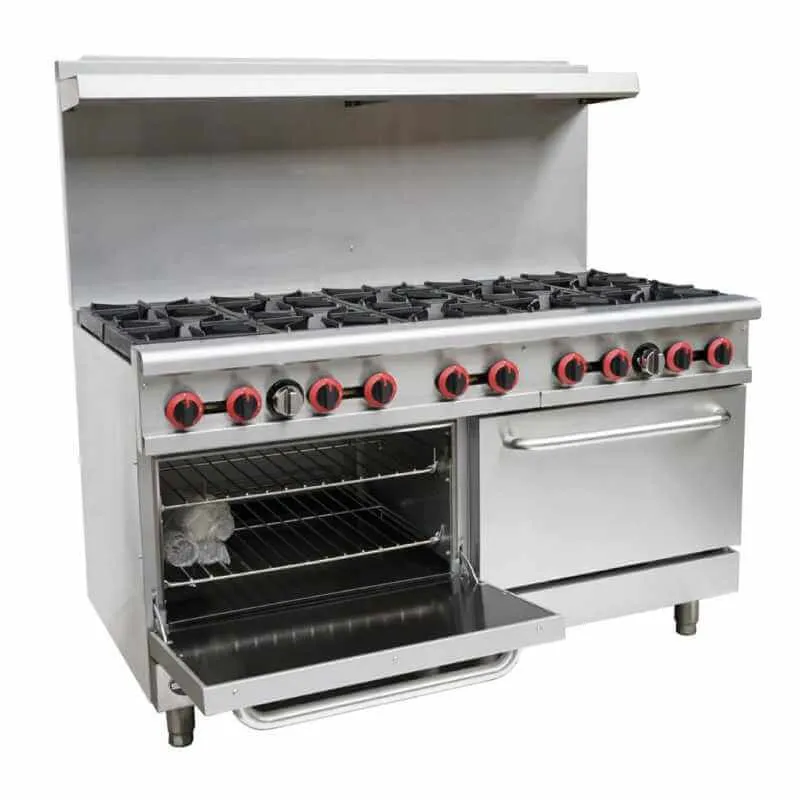 Saba - GR-60 Commercial 60 10 Burners Oven Range Natural Gas
