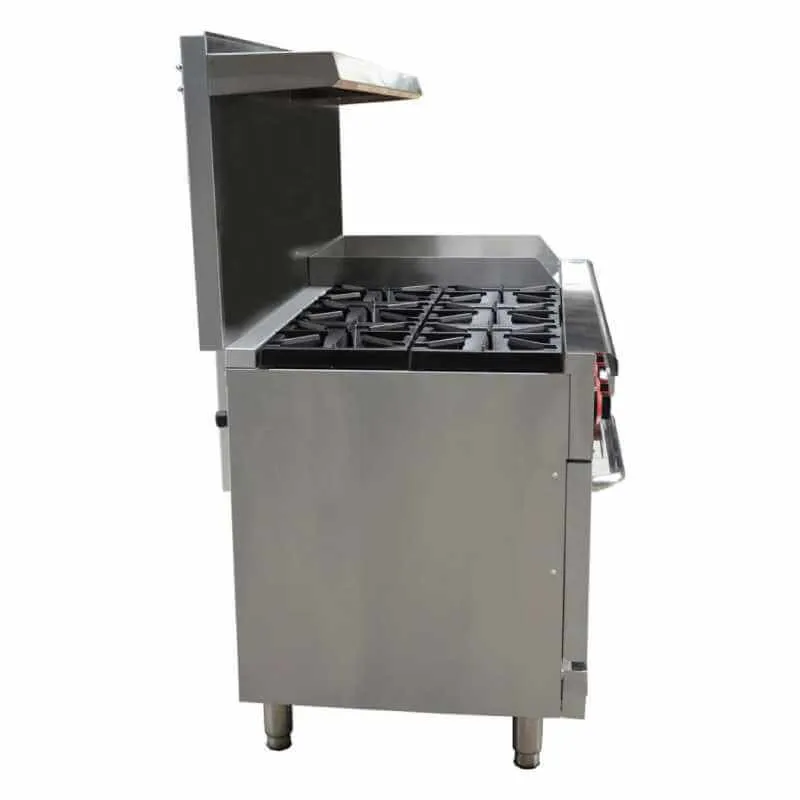 Saba - GR60-G24 Commercial 60 6 Burner/ 24 Griddle Oven Range Natural Gas