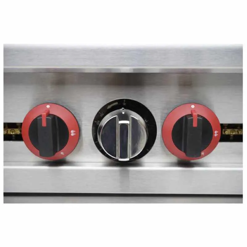 Saba - GR60-G24 Commercial 60 6 Burner/ 24 Griddle Oven Range Natural Gas