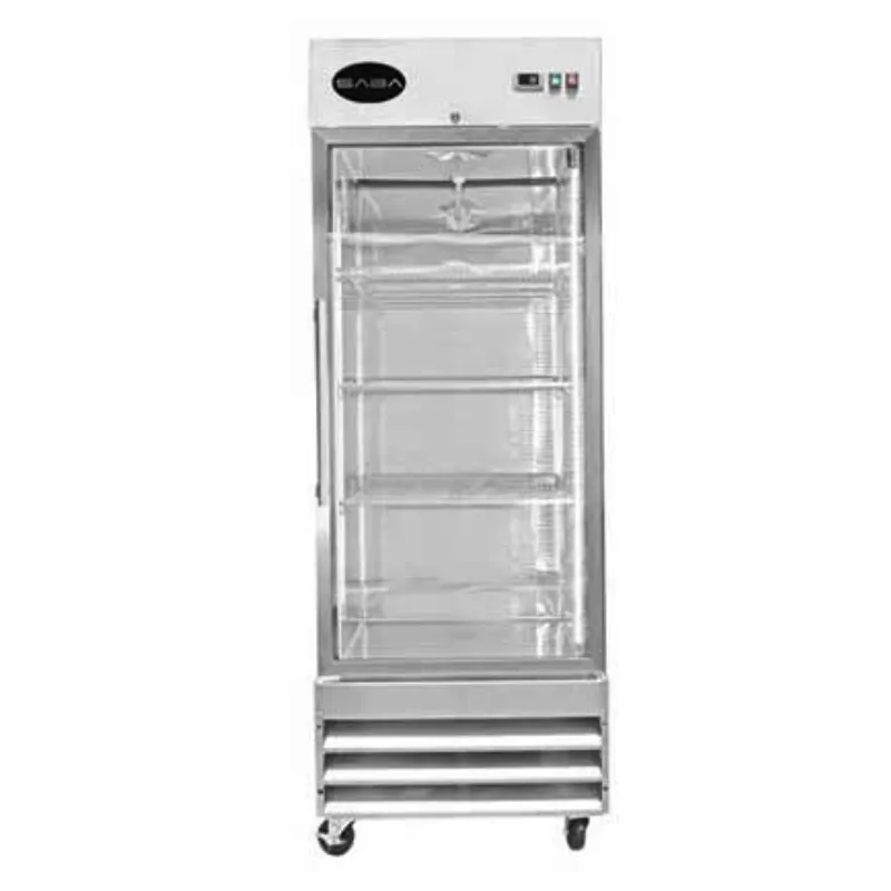 Saba - S-23FG. Commercial 1 Glass Door Reach-In Merchandiser Freezer