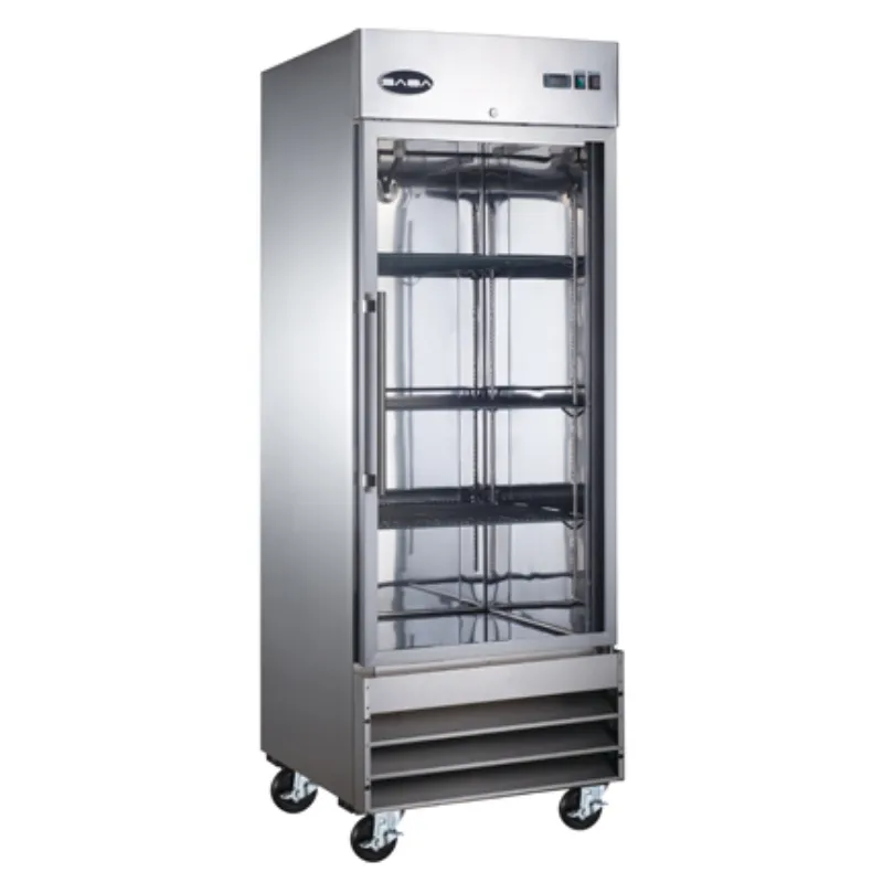 Saba - S-23FG. Commercial 1 Glass Door Reach-In Merchandiser Freezer