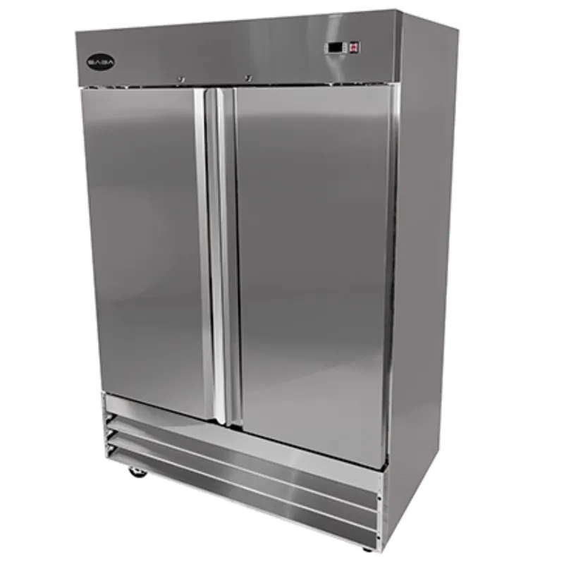 Saba - S-47F. Commercial 2 Solid Door Reach-In Freezer