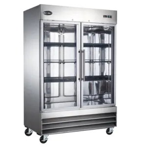 Saba - S-47FG. Commercial 2 Glass Door Reach-In Merchandiser Freezer