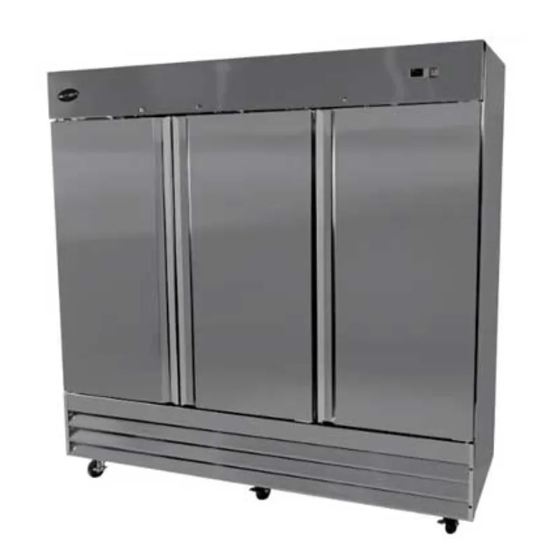 SABA - S-72F. Commercial 3 Solid Door Reach-In Freezer