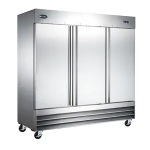SABA - S-72F. Commercial 3 Solid Door Reach-In Freezer