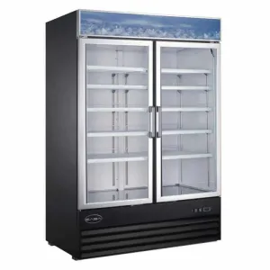 Saba - SM-45R. Commercial 53 2 Glass Door Merchandiser Refrigerator 45 cu. ft.
