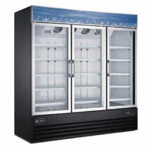 Saba - SM-72R. Commercial 78 3 Glass Door Merchandiser Refrigerator 63 cu. ft.
