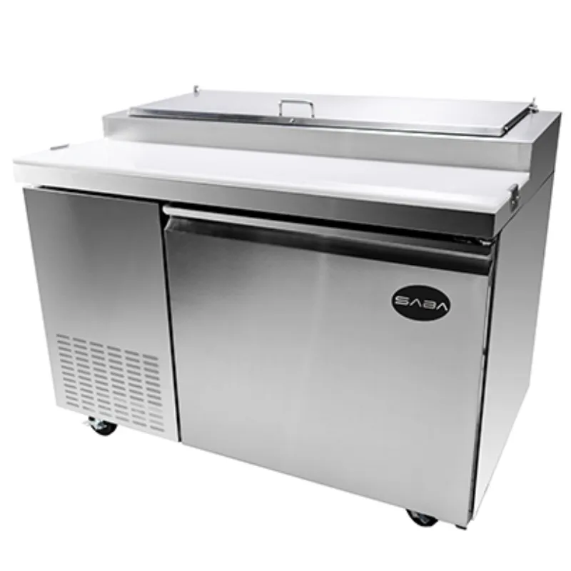Saba - SPP-44-6 Commercial 44 6 Pan Pizza Prep Table Refrigerator