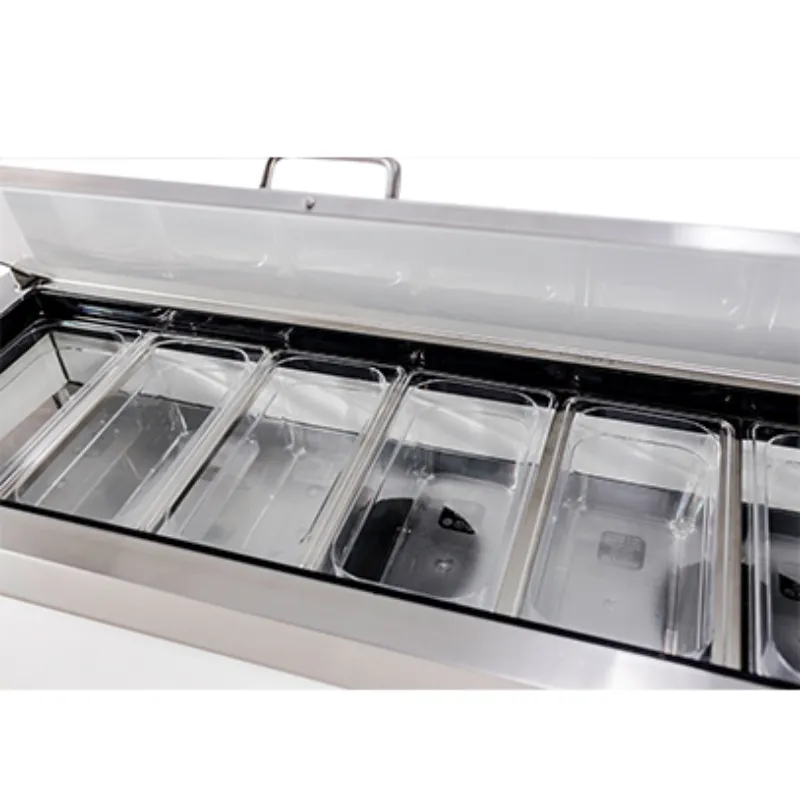 Saba - SPP-44-6 Commercial 44 6 Pan Pizza Prep Table Refrigerator