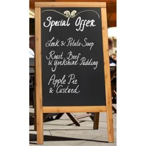 Sandwich Board Teak Frame 120cm x 70cm