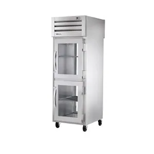 True STG1RPT-2HG-1G-HC. Commercial 27.5 Pass Thru Refrigerator Glass Doors 1 Section