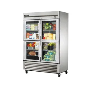 True TS-49G-4-HC~FGD01. Commercial 54 1/10 Reach-In Refrigerator Glass Doors 2 Section