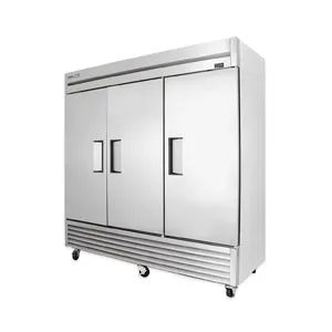 True TS-72-HC. Commercial 78-1/10 Reach-In Refrigerator Solid Door 3 Section