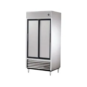 True TSD-33-HC. Commercial 39 1/2 Reach-In Refrigerator Sliding Solid Doors 2 Section