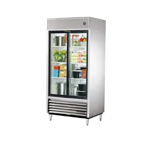 True TSD-33G-HC-LD. Commercial 39 1/2 Reach-In Glass Doors Refrigerator Sliding Doors