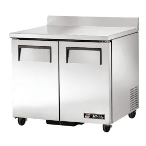 True TWT-36-HC 36 Worktop Refrigerator w/ (2) Sections. 115v