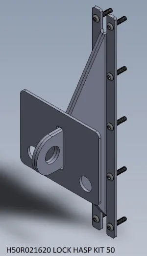 Turbo Air - H50R021620. Lock Hasp Kit. for PRO-50 series