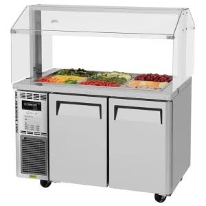 Turbo Air - JBT-48-N. Commercial 42 J Series buffet table. Two-section 12.5 cu.ft.