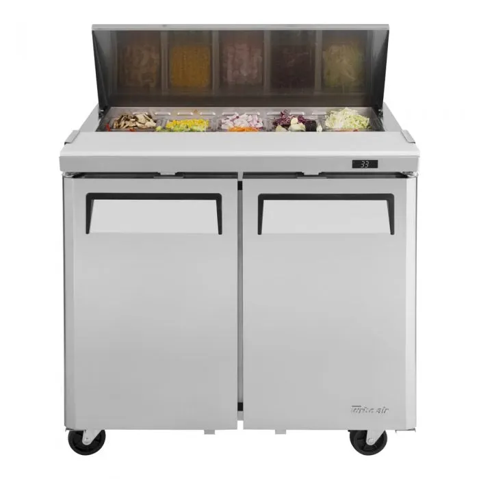 Turbo Air - MST-36-N6. Commercial 37 M3 Series Sandwich Salad Unit Two Section 9.5 cu.ft.