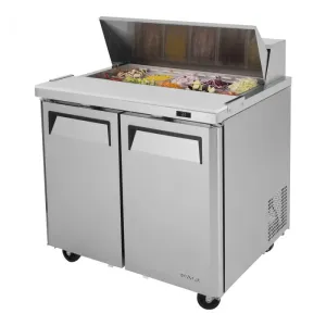 Turbo Air - MST-36-N6. Commercial 37 M3 Series Sandwich Salad Unit Two Section 9.5 cu.ft.