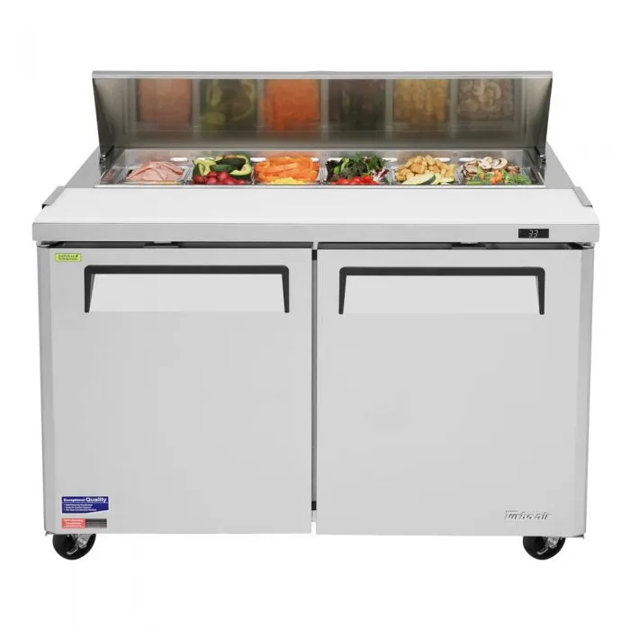 Turbo Air - MST-48-N. Commercial M3 Series sandwich/salad unit. Two-section