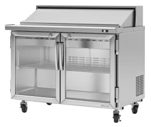 Turbo Air - PST-48-G-N. Commercial PRO Series Sandwich/Salad Unit-Glass door. (2) doors