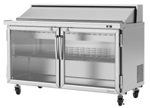 Turbo Air - PST-60-G-N. Commercial PRO Series Sandwich/Salad Unit-Glass door. (2) door