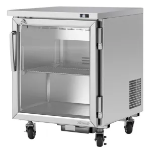 Turbo Air - PUR-28-G-N. Commercial PRO Series Glass door Undercounter Refrigerator 6.8 cu.ft
