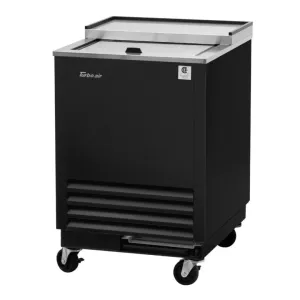 Turbo Air TBC-24SB-GF-N6 1 Section Glass Chiller w/ 48 Mug Capacity. Black. 115v