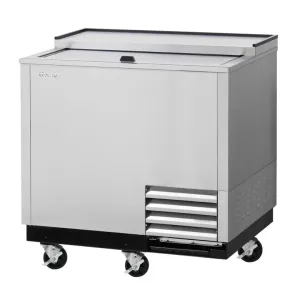 Turbo Air TBC-36SD-GF-N 1 Section Glass Chiller w/ 93 Mug Capacity. Stainless. 115v