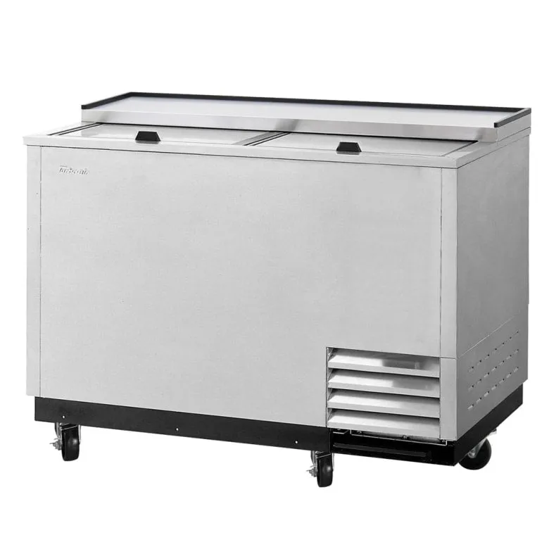 Turbo Air TBC-50SD-GF-N 2 Section Glass Chiller w/ 140 Mug Capacity. Stainless. 115v