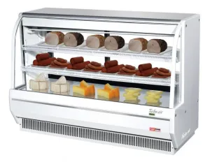 Turbo Air - TCDD-72H-W(B)-N. Commercial 72 Direct Cooling Type Deli Display Case Refrigerator