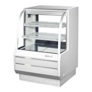 Turbo Air - TCGB-36DR-W(B). Commercial Curved glass bakery Display Case dry. Safety shielded LED lighting