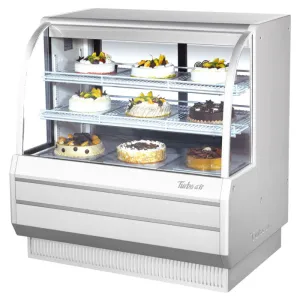 Turbo Air - TCGB-48-W(B)-N. Commercial Curved Glass Bakery Display Case Refrigerated