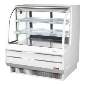 Turbo Air - TCGB-48DR-W(B). Commercial 49 Curved glass bakery Display Case 15.6 cu. ft.