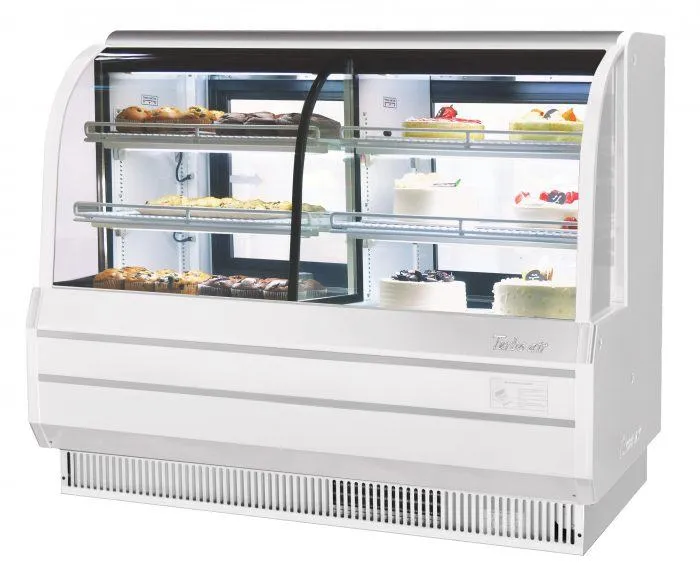 Turbo Air - TCGB-60CO-W(B)-N. Commercial Curved Glass Bakery Display Case Dry & Refrigerated Combination.