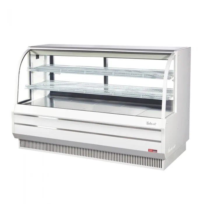 Turbo Air - TCGB-72DR-W(B). Commercial Curved Glass Bakery Case Dry