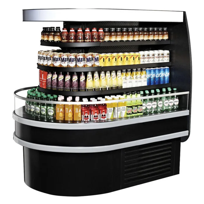 Turbo Air - TIOM-36RSB-N. 55L Wall Type Combined Unit. 36Half-Round (1EA) 36Square (1EA) - Black