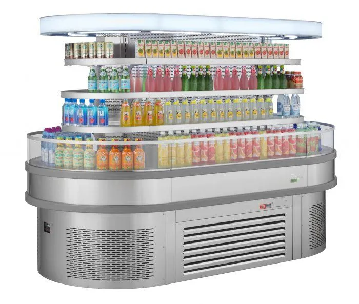 Turbo Air - TIOM-48RSRS-N. 96L Oval Type Combined Unit. 48Half-Round (2EA) 48Square (1EA) - Stainless steel