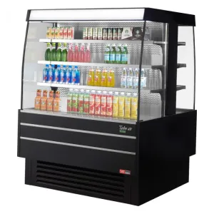 Turbo Air - TIOM-48SB-N. 51-1/8L Square Type Double Unit Glass Side Panel - Black