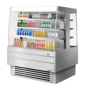 Turbo Air - TIOM-48SS-N. 51-1/8L Square Type Double Unit Glass Side Panel- Stainless steel