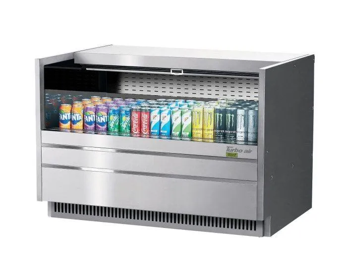 Turbo Air - TOM-48UC-S-N. 48-1/4L Low Profile Solid Side Panel - European Straight / Stainless Steel