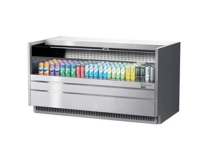 Turbo Air - TOM-60UC-S-N. 60-1/4L Low Profile Solid Side Panel - European Straight / Stainless Steel