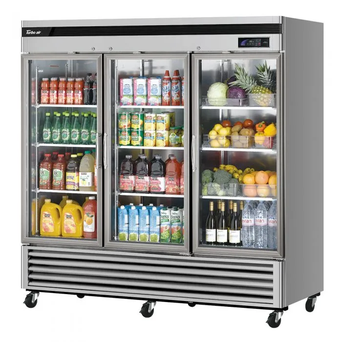 Turbo Air - TSR-72GSD-N. Commercial 81 Reach-in Refrigerator Super Deluxe 3 Section 67.02 cu.ft
