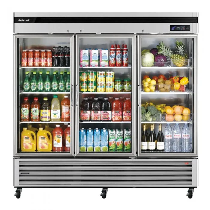 Turbo Air - TSR-72GSD-N. Commercial 81 Reach-in Refrigerator Super Deluxe 3 Section 67.02 cu.ft
